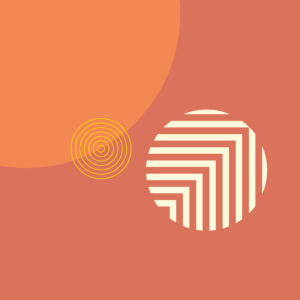 Orange background with circular and stripe patterns. World Health Organization, neglected tropical diseases visual identity.